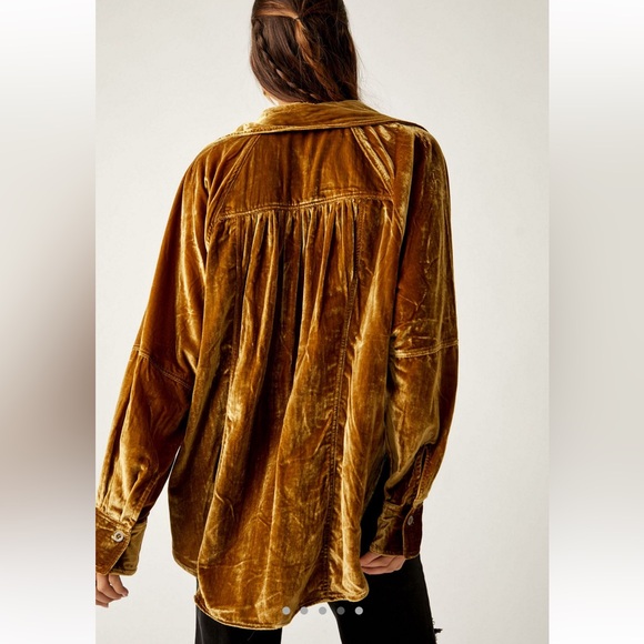 Free People Night Skies Velvet Top - Picture 3 of 4